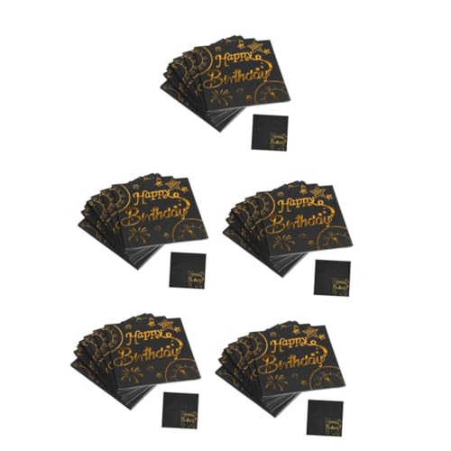 PartyKindom 5 Sätze Geburtstagsserviette Alles Zum Geburtstag-dinner-servietten Geburtstagsfeier Serviette Alles Zum Geburtstag Servietten Black Papier 50 Stück * 5 PartyKindom 5 Sätze Geburtstagsserviette Alles Zum Geburtstag-dinner-servietten Geburtstagsfeier Serviette Alles Zum Geburtstag Servietten Black Papier 50 Stück * 5 von PartyKindom