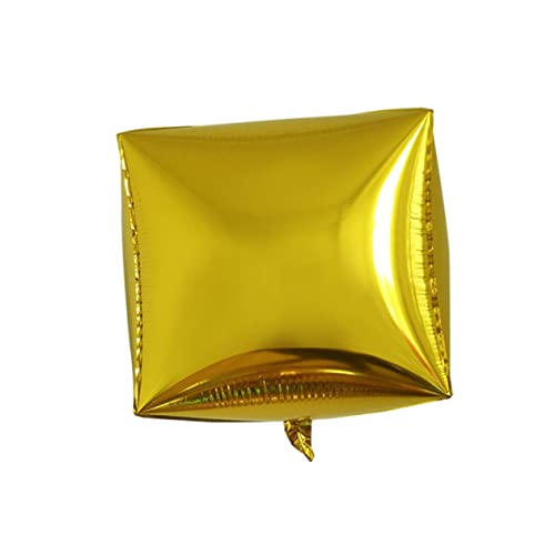 PartyKindom 5 Stück Aluminium Folienballons Gold Party Deko für Geburtstag Festival Quadratisch Wiederverwendbar Festlich PartyKindom 5 Stück Aluminium Folienballons Gold Party Deko für Geburtstag Festival Quadratisch Wiederverwendbar Festlich von PartyKindom