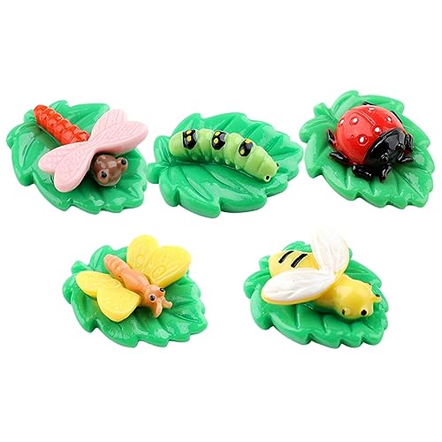 PartyKindom 5 Stück Blatttier -Ornamente winzige Statue winzige Reize Miniatur-Anhänger winzige Figuren Mini -Insektenzahlen Harz Tierzauber Anhänger Miniatur-Bastelzubehör Scrapbook-Zubehör PartyKindom 5 Stück Blatttier -Ornamente winzige Statue winzige Reize Miniatur-Anhänger winzige Figuren Mini -Insektenzahlen Harz Tierzauber Anhänger Miniatur-Bastelzubehör Scrapbook-Zubehör von PartyKindom