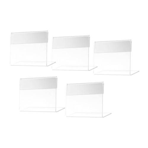 PartyKindom 5 Stück Förmige Acryl Preisschildhalter aus Transparentem Robustem Material für Desktop Einsatz für Supermärkte Geschäfte Ausstellungen und Büros Schützt Etiketten vor Kratzern PartyKindom 5 Stück Förmige Acryl Preisschildhalter aus Transparentem Robustem Material für Desktop Einsatz für Supermärkte Geschäfte Ausstellungen und Büros Schützt Etiketten vor Kratzern von PartyKindom