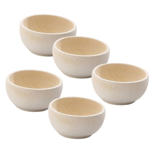 PartyKindom 5 Stück Hölzerne kleine hölzerne Schüssel Set bastelmaterial bastel materialien kleine Schälchen für Dips kleine Schüssel kleine Holzschalen unfertige Holzschalen PartyKindom 5 Stück Hölzerne kleine hölzerne Schüssel Set bastelmaterial bastel materialien kleine Schälchen für Dips kleine Schüssel kleine Holzschalen unfertige Holzschalen von PartyKindom