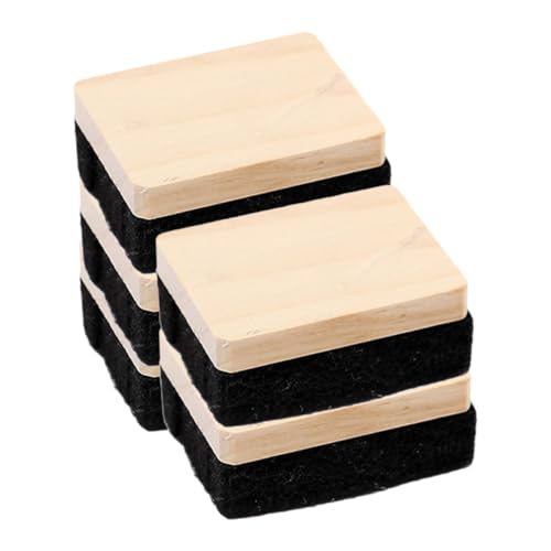 PartyKindom 5 Stück Radiergummi Whiteboard-radierer Reinigen Whiteboard-kalender, Trocken Abwischbar Tafelradierer Weißes Brett Planke Weißes Board Mini Brett Abwischen Whiteboards Hölzern von PartyKindom
