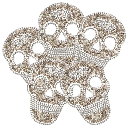 PartyKindom 5 Stück Schädel Strass Aufnäher zum Aufbügeln Selbstklebende DIY Patches für Kleidung Schuhe Taschen Vielseitige Reparatur Dekorationsflicken Transparent PartyKindom 5 Stück Schädel Strass Aufnäher zum Aufbügeln Selbstklebende DIY Patches für Kleidung Schuhe Taschen Vielseitige Reparatur Dekorationsflicken Transparent von PartyKindom