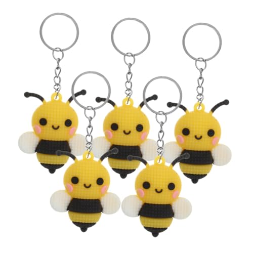 PartyKindom 5 Stück Schlüsselanhänger Biene Süße Cartoon Bienen Anhänger für Taschen Geldbörsen Party Dekoration Langlebig und Leicht für und PartyKindom 5 Stück Schlüsselanhänger Biene Süße Cartoon Bienen Anhänger für Taschen Geldbörsen Party Dekoration Langlebig und Leicht für und von PartyKindom
