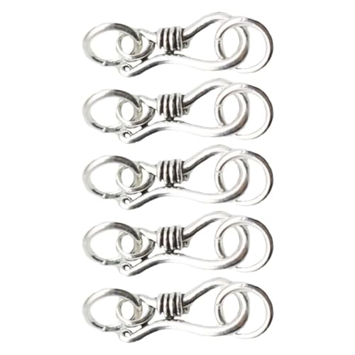 PartyKindom 5 Stück Sterling Silber S Verschluss Kleine Schmuckverbinder für Halsketten Armbänder Schmuckherstellung Langlebig Einfach zu Verwenden Zubehör für Handgefertigten Schmuck PartyKindom 5 Stück Sterling Silber S Verschluss Kleine Schmuckverbinder für Halsketten Armbänder Schmuckherstellung Langlebig Einfach zu Verwenden Zubehör für Handgefertigten Schmuck von PartyKindom