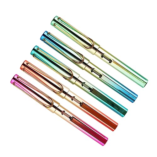 PartyKindom 5 Stück Teiliges Kalligraphie Füllfederhalter Stift für Anfänger Leicht Tragbar für Bürobedarf und Kreative Projekte ohne PartyKindom 5 Stück Teiliges Kalligraphie Füllfederhalter Stift für Anfänger Leicht Tragbar für Bürobedarf und Kreative Projekte ohne von PartyKindom