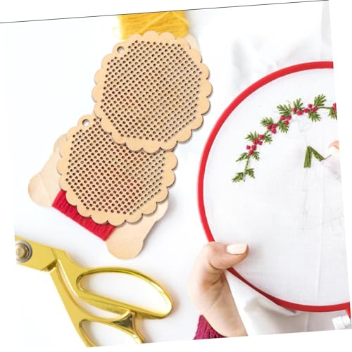 PartyKindom 5 Stück Teiliges Kreuzstich holzchips DIY Anhänger Runde Holzscheiben Glatte Oberfläche Vielseitig Einsetzbar für Bastelprojekte Schmuck Lesezeichen Schlüsselanhänger PartyKindom 5 Stück Teiliges Kreuzstich holzchips DIY Anhänger Runde Holzscheiben Glatte Oberfläche Vielseitig Einsetzbar für Bastelprojekte Schmuck Lesezeichen Schlüsselanhänger von PartyKindom