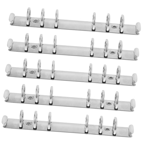 PartyKindom 5 Stück Teiliges Ringbuch Mechanismus Rostfreie Metall Ringe Vielseitige Ringbucheinlagen für Büro Schule Zuhause DIY Loseblatt Organizer Mechanik Langlebig und Einfach zu PartyKindom 5 Stück Teiliges Ringbuch Mechanismus Rostfreie Metall Ringe Vielseitige Ringbucheinlagen für Büro Schule Zuhause DIY Loseblatt Organizer Mechanik Langlebig und Einfach zu von PartyKindom