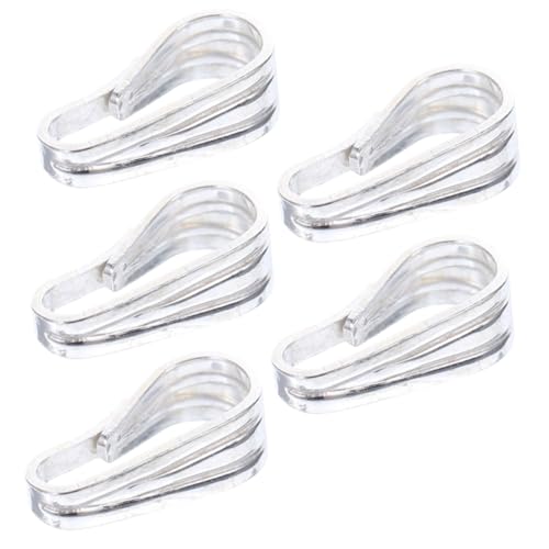 PartyKindom 5 Stück Teiliges Silberanhänger Verschluss DIY Schmuckverbinder Charm Halter für Halsketten und Armbänder Langlebig Einfach zu Montieren Sterling Silber nicht Verblassend PartyKindom 5 Stück Teiliges Silberanhänger Verschluss DIY Schmuckverbinder Charm Halter für Halsketten und Armbänder Langlebig Einfach zu Montieren Sterling Silber nicht Verblassend von PartyKindom