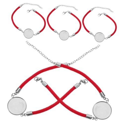 PartyKindom 5 Stück Teiliges Verstellbarer Armbandrohlinge mit Gummideckel für DIY Schmuckherstellung Geeignet für Verschiedene Cabochons und Kreative Projekte PartyKindom 5 Stück Teiliges Verstellbarer Armbandrohlinge mit Gummideckel für DIY Schmuckherstellung Geeignet für Verschiedene Cabochons und Kreative Projekte von PartyKindom