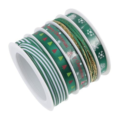 PartyKindom 5 Stück Teiliges Weihnachtsband mit Festlichen Motiven Langlebige Geschenkverpackungsbänder Dekorative Schleifen für Weihnachtsbaum DIY Deko und Festliche Bastelprojekte PartyKindom 5 Stück Teiliges Weihnachtsband mit Festlichen Motiven Langlebige Geschenkverpackungsbänder Dekorative Schleifen für Weihnachtsbaum DIY Deko und Festliche Bastelprojekte von PartyKindom