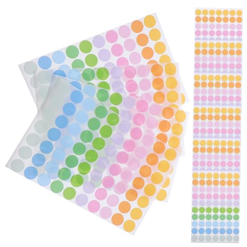 PartyKindom 50 Blatt Aufkleber Selbstklebende Etiketten für Beschriftungen Farbcodierung Organisation im Büro oder Zuhause PartyKindom 50 Blatt Aufkleber Selbstklebende Etiketten für Beschriftungen Farbcodierung Organisation im Büro oder Zuhause von PartyKindom