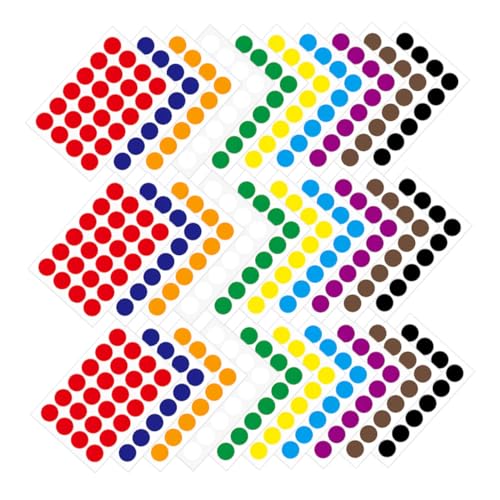 PartyKindom 50 Blatt Dot Sticker Selbstklebend Farbcodierte Markierungspunkte Farben Je Mittelgroße Klebepunkte zum Organisieren Beschriften und Dekorieren für Büro und Zuhause PartyKindom 50 Blatt Dot Sticker Selbstklebend Farbcodierte Markierungspunkte Farben Je Mittelgroße Klebepunkte zum Organisieren Beschriften und Dekorieren für Büro und Zuhause von PartyKindom