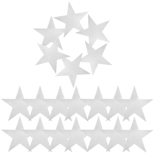 PartyKindom 50 Blatt Glitzernde Stern Ausschnitte Doppelseitige Papier für Kindergarten Dekoration DIY Bastelprojekte und Pinnwandgestaltung für Feiern und Klassenzimmer von PartyKindom