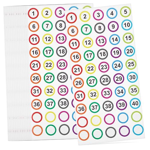 PartyKindom 50 Blatt Selbstklebende Zahlenaufkleber Kleine Nummerierte Etiketten zum Beschriften Sortieren und Organisieren von Dokumenten Praktisch und Vielseitig für Büro und Zuhause PartyKindom 50 Blatt Selbstklebende Zahlenaufkleber Kleine Nummerierte Etiketten zum Beschriften Sortieren und Organisieren von Dokumenten Praktisch und Vielseitig für Büro und Zuhause von PartyKindom