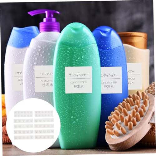 PartyKindom 50 Blatt Teiliges Selbstklebender Wasserfester Flaschenetiketten für Kosmetik und Reise mit Mehrsprachigem Design zur Einfachen Klassifizierung von Shampoo Conditioner Duschgel PartyKindom 50 Blatt Teiliges Selbstklebender Wasserfester Flaschenetiketten für Kosmetik und Reise mit Mehrsprachigem Design zur Einfachen Klassifizierung von Shampoo Conditioner Duschgel von PartyKindom