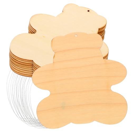 PartyKindom 50 Stück Bärenförmige DIY Holzscheiben Unlackierte Graffiti Chips für Studenten Handbemalt Bastelzubehör für Kreative Projekte PartyKindom 50 Stück Bärenförmige DIY Holzscheiben Unlackierte Graffiti Chips für Studenten Handbemalt Bastelzubehör für Kreative Projekte von PartyKindom