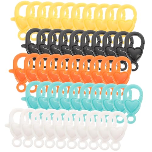 PartyKindom 50 Stück Bunte Herz lobster verschlüsse für Schmuck DIY Stabile Karabiner zum Einfachen Befestigen von Halsketten Armbändern und Schlüsselanhängern Praktisches Bastelzubehör PartyKindom 50 Stück Bunte Herz lobster verschlüsse für Schmuck DIY Stabile Karabiner zum Einfachen Befestigen von Halsketten Armbändern und Schlüsselanhängern Praktisches Bastelzubehör von PartyKindom
