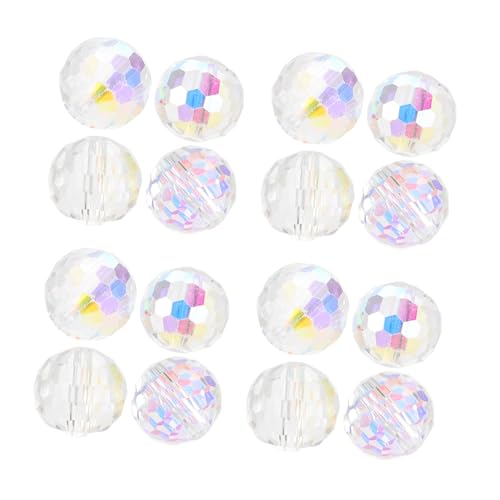 PartyKindom 50 Stück Facettierte Kristallperlen für Diy Schmuckherstellung Bastelmaterialien für Armbänder und Ohrringe von PartyKindom