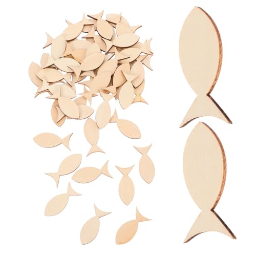 PartyKindom 50 Stück Fischförmiges Holzornament Fischhandwerk Holz Zum Basteln Holzschild Leer Kleiner Fisch Aus Holz Holzfische Zum Basteln Leerer Holzfisch Fischausschnitte Beige PartyKindom 50 Stück Fischförmiges Holzornament Fischhandwerk Holz Zum Basteln Holzschild Leer Kleiner Fisch Aus Holz Holzfische Zum Basteln Leerer Holzfisch Fischausschnitte Beige von PartyKindom