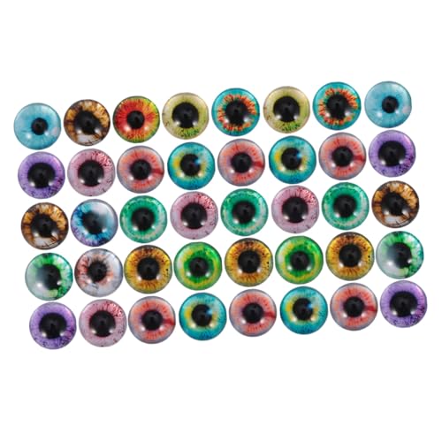 PartyKindom 50 Stück Halbkugel Patches mit Augenmotiv DIY Schmuck Zubehör Vielseitige Cabochons für Kreative Bastelarbeiten und Schmuckdesigns PartyKindom 50 Stück Halbkugel Patches mit Augenmotiv DIY Schmuck Zubehör Vielseitige Cabochons für Kreative Bastelarbeiten und Schmuckdesigns von PartyKindom
