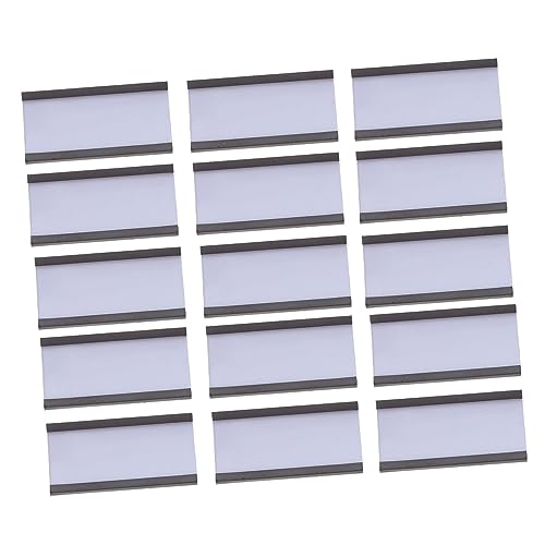 PartyKindom 50 Stück Kartentyp -tag -clip Magnetischer Etikettenhalter Etiketthalter Inhaber Weiß Magnetetikett Magnetklammern Organisation Etikettenhalter Für Regale Schwarz von PartyKindom