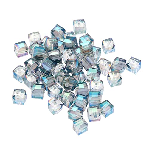 PartyKindom 50 Stück Kristallperlenmaterial Schmuckperlen Halskette farbige Perlen Armband-DIY-Materialpaket lose Würfelperlen Schmuckherstellung quadratische Abstandsperle PartyKindom 50 Stück Kristallperlenmaterial Schmuckperlen Halskette farbige Perlen Armband-DIY-Materialpaket lose Würfelperlen Schmuckherstellung quadratische Abstandsperle von PartyKindom