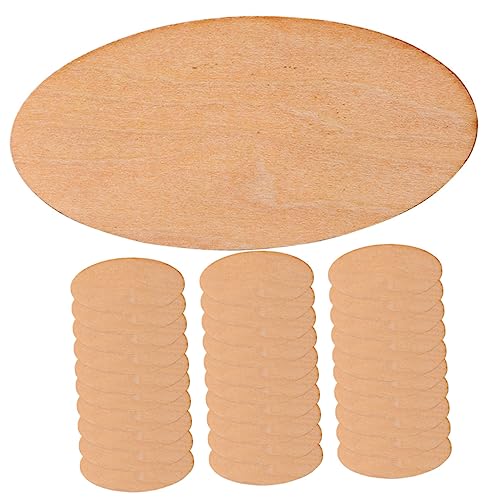 PartyKindom 50 Stück Ovale Holzscheiben Starkem Lindenholz Blanke Holzteile für DIY Basteln Bemalbare Holzplatten und Holzteile Langlebige Holzscheiben für Kreative Deko und Handwerksprojekte PartyKindom 50 Stück Ovale Holzscheiben Starkem Lindenholz Blanke Holzteile für DIY Basteln Bemalbare Holzplatten und Holzteile Langlebige Holzscheiben für Kreative Deko und Handwerksprojekte von PartyKindom