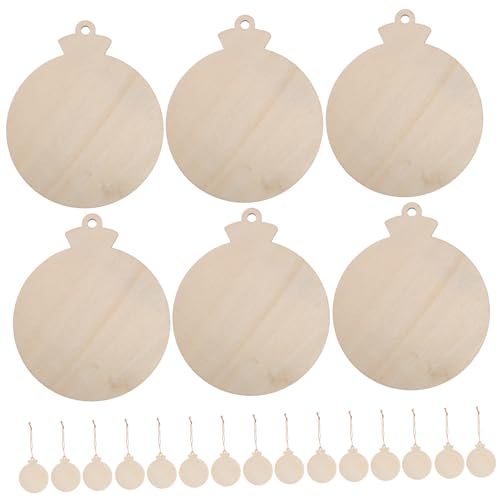 PartyKindom 50 Stück Runde Holzscheiben mit Vorgebohrtem Loch Naturbelassene DIY Weihnachtsbaumschmuck Anhänger Unbemalte Holzscheiben für Bastelprojekte und Festliche Dekoration PartyKindom 50 Stück Runde Holzscheiben mit Vorgebohrtem Loch Naturbelassene DIY Weihnachtsbaumschmuck Anhänger Unbemalte Holzscheiben für Bastelprojekte und Festliche Dekoration von PartyKindom