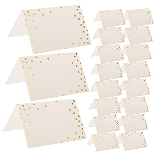 PartyKindom 50 Stück Sitzplatzkarte hochzeitskarte wedding card hochzeitsdekoration Karten für besondere Anlässe hochzeitdeko Platzkarten mal Namenszeltkarten Tischnamensschilder Papier Golden PartyKindom 50 Stück Sitzplatzkarte hochzeitskarte wedding card hochzeitsdekoration Karten für besondere Anlässe hochzeitdeko Platzkarten mal Namenszeltkarten Tischnamensschilder Papier Golden von PartyKindom