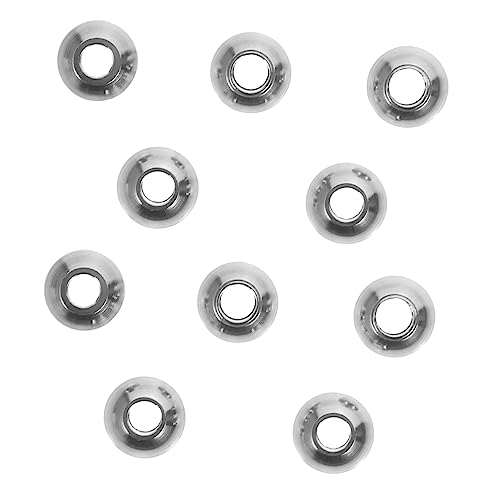 PartyKindom 50 Stück Spacer Perlen Runde Distanzperlen für DIY Armbänder Schmuckherstellung Langlebige und Glatte Oberfläche Vielseitige Designs für Basteln PartyKindom 50 Stück Spacer Perlen Runde Distanzperlen für DIY Armbänder Schmuckherstellung Langlebige und Glatte Oberfläche Vielseitige Designs für Basteln von PartyKindom