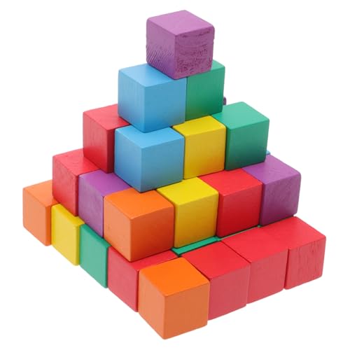 PartyKindom 50 Stück Teiliges Bunte Holz Würfel Präzise Geschnittene Quadratische Holzblöcke für DIY Bastelprojekte Sichere Glatte Holzwürfel zum Bauen für Kreative Handwerksarbeiten PartyKindom 50 Stück Teiliges Bunte Holz Würfel Präzise Geschnittene Quadratische Holzblöcke für DIY Bastelprojekte Sichere Glatte Holzwürfel zum Bauen für Kreative Handwerksarbeiten von PartyKindom
