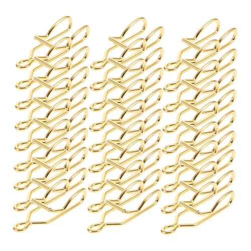 PartyKindom 50 Stück Teiliges Taschenuhr Ketten Verschlussclips aus Robustem Eisen Rostbeständig Glatte Kanten für Sichere Handhabung für DIY Taschenuhr und Cowboyketten Zubehör von PartyKindom