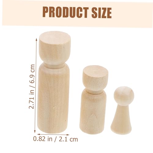 PartyKindom 50 Stück Teiliges Unbemalte Holzfiguren zum Bemalen DIY Holzpuppen Bastelset Kreative Spielfiguren für Holzdeko zum Bemalen und Gestalten PartyKindom 50 Stück Teiliges Unbemalte Holzfiguren zum Bemalen DIY Holzpuppen Bastelset Kreative Spielfiguren für Holzdeko zum Bemalen und Gestalten von PartyKindom