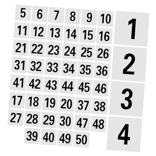 PartyKindom 50 Stück Tischnummernkarten Doppelseitige Platzkarten für Hochzeiten Veranstaltungen und Partys Weiße Tischnummern für Schnelle Identifikation und Optimierten Service von PartyKindom