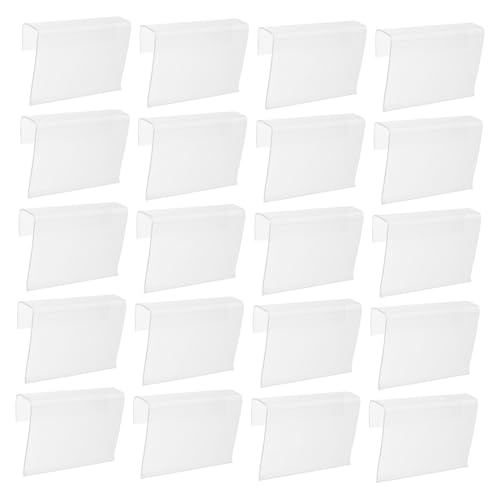PartyKindom 50 Stück Transparente PVC Regal Etikettenhalter Langlebige Drahtregal Clip Halter für Supermarkt Einzelhandel und Lager Einfache Befestigung Vielseitig Einsetzbar Kompatibel mit PartyKindom 50 Stück Transparente PVC Regal Etikettenhalter Langlebige Drahtregal Clip Halter für Supermarkt Einzelhandel und Lager Einfache Befestigung Vielseitig Einsetzbar Kompatibel mit von PartyKindom