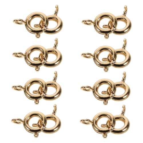 PartyKindom 50 Stück Veredelungsverbindungsverschlussknopf Halskette Schmuck Armband Federverschlüsse Klatschring Anhänger Charms Mit Verschluss Karabinerverschluss Charm Clip PartyKindom 50 Stück Veredelungsverbindungsverschlussknopf Halskette Schmuck Armband Federverschlüsse Klatschring Anhänger Charms Mit Verschluss Karabinerverschluss Charm Clip von PartyKindom