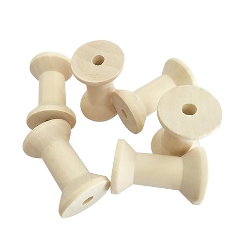 PartyKindom 50 Stück Vintage Holz Spulen für Näharbeiten Leere Fadenspulen DIY Wickelrollen zum Basteln und Organisieren von Garn und Draht PartyKindom 50 Stück Vintage Holz Spulen für Näharbeiten Leere Fadenspulen DIY Wickelrollen zum Basteln und Organisieren von Garn und Draht von PartyKindom