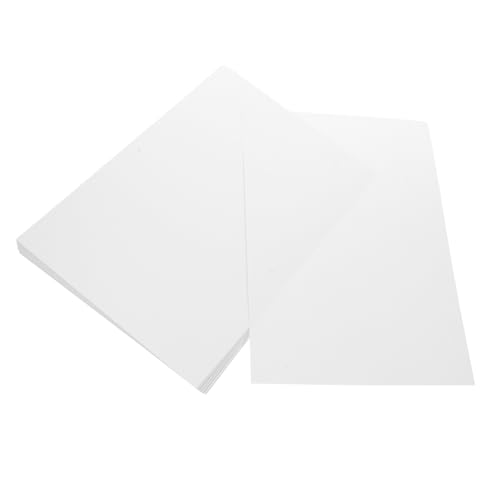 PartyKindom 50 Stück Weißes Kartonpapier Hochwertiges Bastelpapier für DIY Origami Scrapbooking und Handarbeit Leichtes Sicheres Material für Kreative Bastelprojekte zu Hause und Unterwegs von PartyKindom