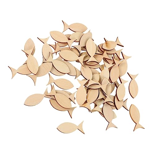 PartyKindom 50 Stück fester Fisch auf Holzbrett malen Anhänger in Fischform handwerklicher Fisch Ozeandekor Holzdekorationsstücke DIY Holzdekoration Holzausschnitte Holzscheiben Ausschnitte PartyKindom 50 Stück fester Fisch auf Holzbrett malen Anhänger in Fischform handwerklicher Fisch Ozeandekor Holzdekorationsstücke DIY Holzdekoration Holzausschnitte Holzscheiben Ausschnitte von PartyKindom