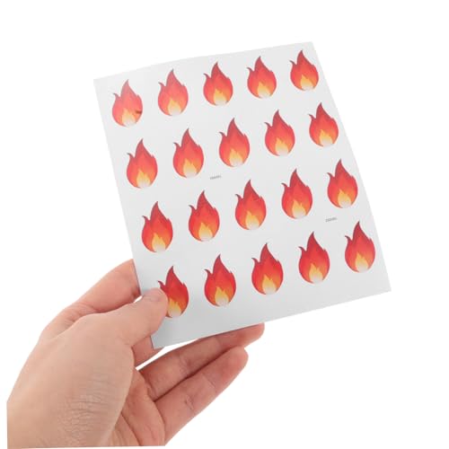 PartyKindom 500 Stück Kleine Flammen Aufkleber Selbstklebend Realistisch Hitzebeständig für DIY Scrapbooking Gewürzgläser Kreative Bastel Etiketten PartyKindom 500 Stück Kleine Flammen Aufkleber Selbstklebend Realistisch Hitzebeständig für DIY Scrapbooking Gewürzgläser Kreative Bastel Etiketten von PartyKindom