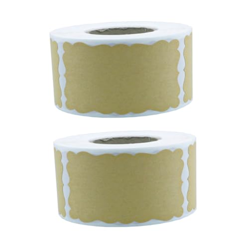 PartyKindom 500 Stück Kraftpapier Selbstklebende Geschenkaufkleber Geschenketiketten DIY Geschenkverpackung Etiketten für Geschenkpakete und Festtage PartyKindom 500 Stück Kraftpapier Selbstklebende Geschenkaufkleber Geschenketiketten DIY Geschenkverpackung Etiketten für Geschenkpakete und Festtage von PartyKindom