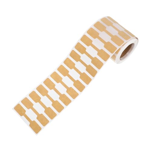 PartyKindom 500 Stück Schmuckpreisetiketten Selbstklebend Kraftpapier Preisaufkleber für Einzelhandel Schmuckanhänger Ringe Halsketten Ohrringe Khaki PartyKindom 500 Stück Schmuckpreisetiketten Selbstklebend Kraftpapier Preisaufkleber für Einzelhandel Schmuckanhänger Ringe Halsketten Ohrringe Khaki von PartyKindom