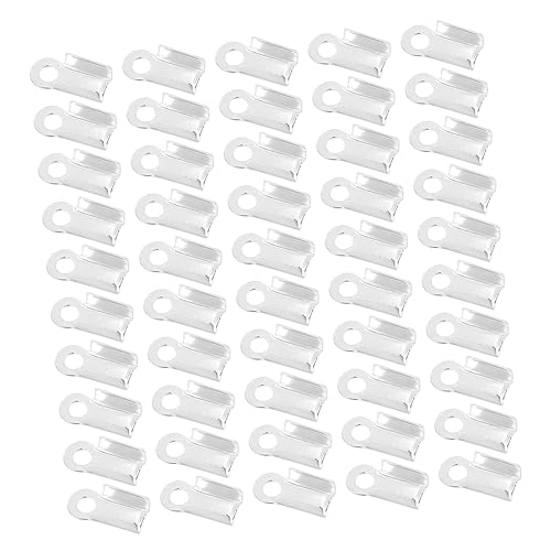 PartyKindom 500Stücke Halskettenklemmen für Schmuckherstellung Crimpzangen für Lederbänder Armbänder und DIY Projekte für Kunsthandwerkliche Anwendungen PartyKindom 500Stücke Halskettenklemmen für Schmuckherstellung Crimpzangen für Lederbänder Armbänder und DIY Projekte für Kunsthandwerkliche Anwendungen von PartyKindom