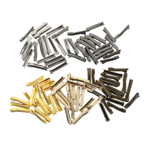 PartyKindom 50Paare Zipper Reißverschluss Reparaturstopps für Jacken Koffer und Kleidung Langlebige Zipper Stops Hellgold Gunmetal PartyKindom 50Paare Zipper Reißverschluss Reparaturstopps für Jacken Koffer und Kleidung Langlebige Zipper Stops Hellgold Gunmetal von PartyKindom