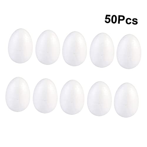 PartyKindom 50Stücke Durafoam Ostereier für DIY Bastelprojekte zum Färben und Gestalten von Ostereiern für Ostern Dekorationen und Centerpieces von PartyKindom
