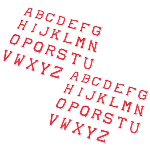 PartyKindom 52Stücke Buchstaben Aufnäher Aufbügeln für Kleidung Hüte Jeans Rote Sticker für DIY Dekoration und Reparatur Langlebige Applikationsflecken PartyKindom 52Stücke Buchstaben Aufnäher Aufbügeln für Kleidung Hüte Jeans Rote Sticker für DIY Dekoration und Reparatur Langlebige Applikationsflecken von PartyKindom