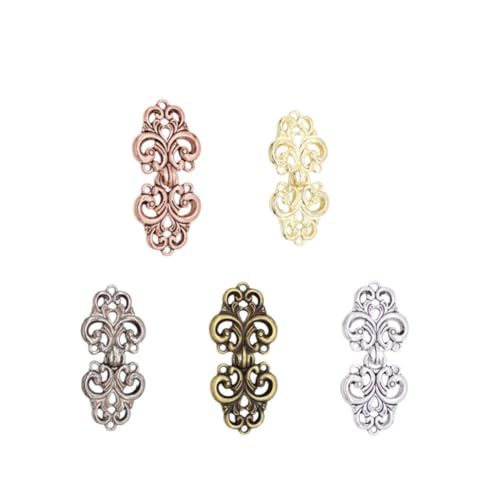 PartyKindom 5Paar Zinklegierung Vintage Wind Cloud Stil Kleidung Clips für Schals und Haltbare Hohlschal Verbindungsschnallen Gemischten Farben Elegantes Design für Jede PartyKindom 5Paar Zinklegierung Vintage Wind Cloud Stil Kleidung Clips für Schals und Haltbare Hohlschal Verbindungsschnallen Gemischten Farben Elegantes Design für Jede von PartyKindom