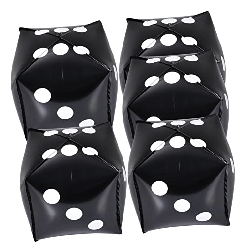 PartyKindom 5Stücke Jumbo Folienballons Für Themenpartys Schwarze Casinoballons Dekoration Für Spieleabende Und Feierlichkeiten von PartyKindom