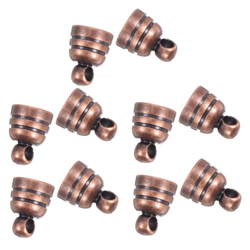 PartyKindom 5Stücke Vintage Kupfer Schmuckverschlüsse Magnetische Halskettenverbinder für DIY Schmuckzubehör Langlebige und Charmante Armbandverschlüsse mit Retro Muster von PartyKindom